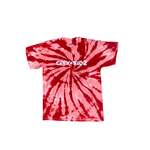 Unisex City Kidz Red Tie Dye Short Sleeve Shirt