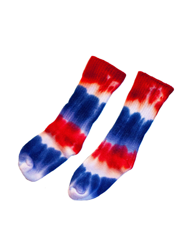 RED, WHITE AND BLUE SOCKS